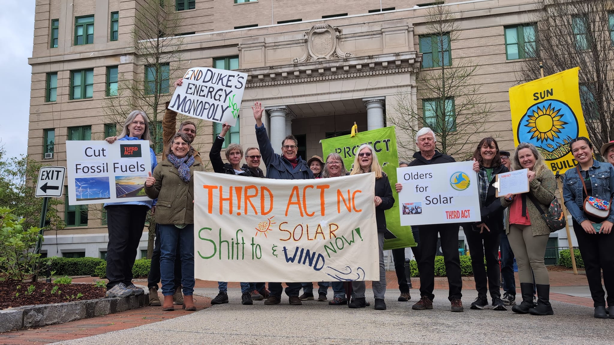 Third Act North Carolina rally at Carbon Plan Hearing