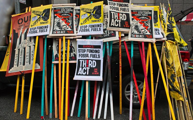 Photo of protest signs