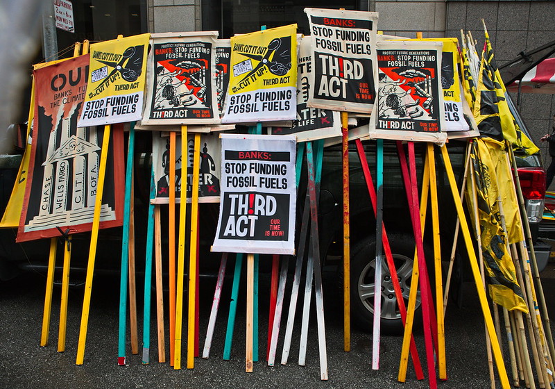 Photo of protest signs