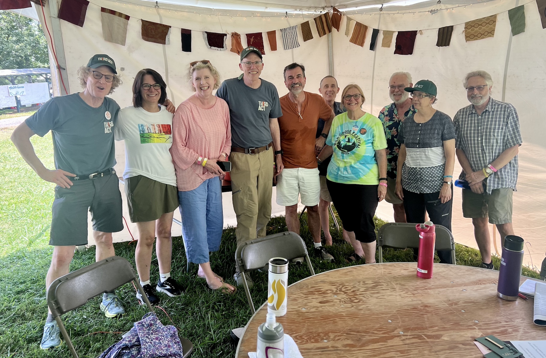 Members of Third Act and Third Act at Wild Goose Festival