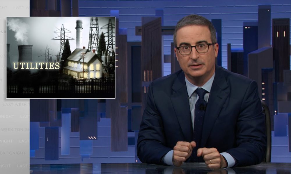 Screenshot from John Oliver show on Utilities